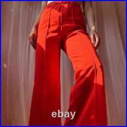 1970s Cherry Red Bell Bottoms