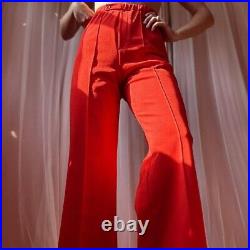 1970s Cherry Red Bell Bottoms