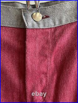 1970s Deadstock Color Block Wrangler Bell Bottom Pants, Waist 30in