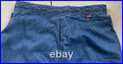 1970s Levi's Orange Tab Braided High Waist Bell Bottom Jeans small