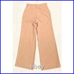 1970s Peach Denim Bell Bottoms High Waisted Wide Leg Jeans 26 x 31