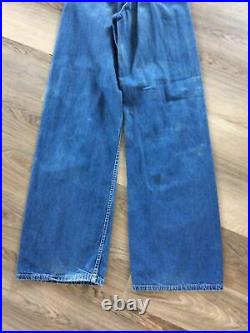 1970s RARE PACIFIC PRIDE PATCH Vintage Levi's bell bottom jeans 27X33 beautiful