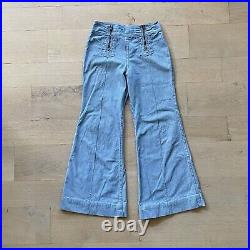 70's VTG Wrangler Double-Zip Bell Bottoms with Scovill Zippers
