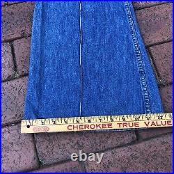70's Wrangler Bell Bottom Jeans Double Scoville Zipper Womens Sz 5/6