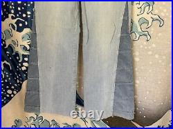 70s H. I. S Womens Bell Bottom Jeans Denim Flare VTG Hippie Disco 29x29 Rock Cool