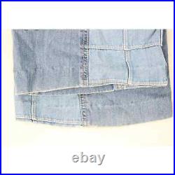 70s Vintage Hippie Boho Festival Windowpane Patchwork Bell Bottoms Flare Jeans