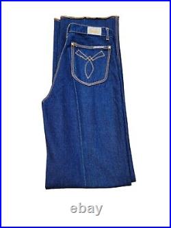 Britannia New Vintage 70's Denim Jeans High Rise 14 Bell Bottom Flare 3870-3