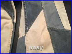 Cimone 1970s Disco Vintage Flare Denim Bellbottom Jeans Size 32