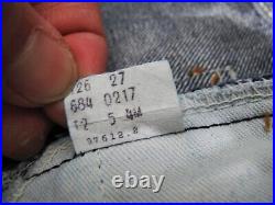 HOT VTG 80's LEVI'S 684 FLARE BELL BOTTOM 4 TALON Denim Jeans 38x28 (Fit 36x28)