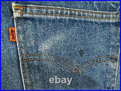 HOT VTG 80's Men's LEVI'S @ 684 FLARE BELL BOTTOM Denim Jeans 33 x32 (Fit 32x31)