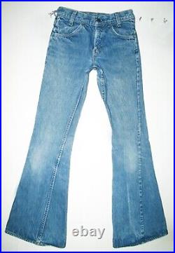 HOT VTG 80s LEVI'S 684 FLARE BELL BOTTOM 35 SCOVILL Denim Jeans 26x34 Fit 25x32