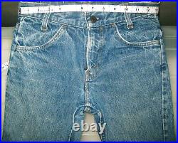HOT VTG 80s LEVI'S 684 FLARE BELL BOTTOM 35 SCOVILL Denim Jeans 26x34 Fit 25x32