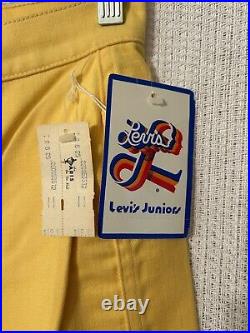 Levi's Jeans 11 Yellow High Rise Bell Bottoms Bareback 70s NOS New Deadstock NWT