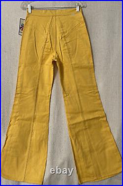Levi's Jeans 11 Yellow High Rise Bell Bottoms Bareback 70s NOS New Deadstock NWT