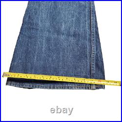 Levi's Orange Tab Mens Blue Denim Bell Bottoms Flare 70s Jeans 34x30 Vintage