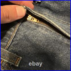 Levis 684 Bell Bottom Blue Jeans Mens 32x29 Vintage Orange Tab 60s 70s Dark