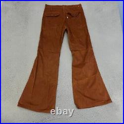 Levis Bell Bottoms Mens Size 32 x 32 Brown Flared Made In USA Vintage 666