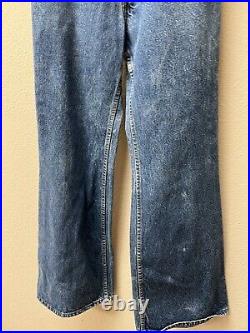 Levis Womens Jeans Size 25 Waist VINTAGE Bell Bottoms Distressed Orange Tab 70s