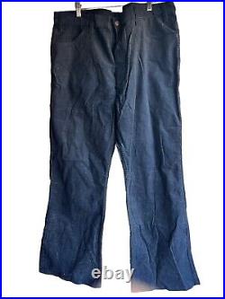 NEW-Vintage 1970s Levis 646 Blue Corduroy Bell Bottoms pants 42X30 flare talon