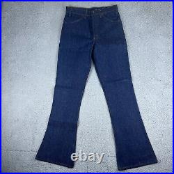 NOS Vtg Levis 646 Jeans Mens 30x32 (Fits 28x31) Blue Dark Wash Bell Bottoms 70s