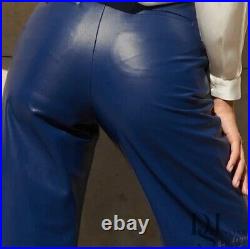 New Women's Celebrity Leather Pant. Real Soft Lambskin Leather Vintage Trouser