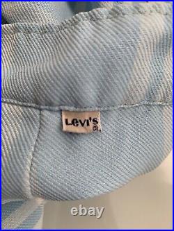 RARE Levi's 1960s 1970s Blue Plaid Vintage Bell Bottoms Flare Levi's for Gals