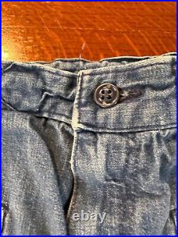 Rare Vintage 60s Womens Wrangler Jeans Braided Wide Bell Bottom Denim Made In US