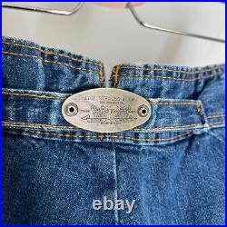 Rare Vintage 70s Levis Wide Leg Bell Bottoms Jeans Buckle Back Size 28