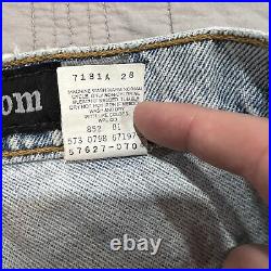 Rare Vintage 90s Levi's Silver Tab Distressed Light Blue Bell Bottom Jeans 5 Jr