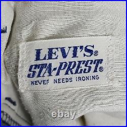 True Vintage 1960s Levi's Black Tab Sta-Prest Big E 12 Flare Leg Bell Bottom 32
