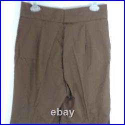 Turtle Bax High Waist Flare Bellbottom Women's Brown Pants Rare Vtg 70s Measurem