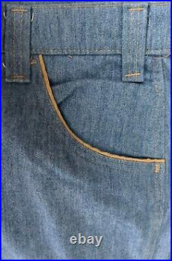 VINTAGE 1970s Orange Tab Levi's Bell Bottom Jeans 40x34 -Clean No Stains