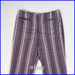 VINTAGE 60s 70s Levi's STRIPED BELL BOTTOMs for Gals Sta-Prest Womens 28x30 S23