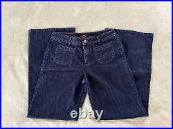VINTAGE Jordache Jeans Dark Wash Bell Bottom High Rise Flared Iconic 70s 80s