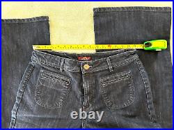 VINTAGE Jordache Jeans Dark Wash Bell Bottom High Rise Flared Iconic 70s 80s