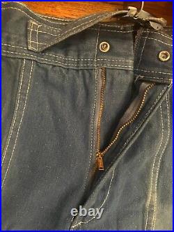 VTG 70s Woman's NOVA Bellbottom Flare Jeans Size 9 Wide Leg Baggy Scovill Zipper
