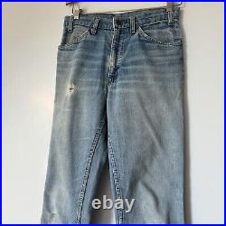 VTG Levi's 646 Bell Bottom Denim Jeans Size 29x30 Orange Tab Talon Dark 70s 80s