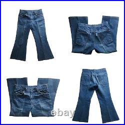 VTG Levi's True Vintage 60s 684 0217 Orange Tab Bell Bottom Flare Jeans Denim US
