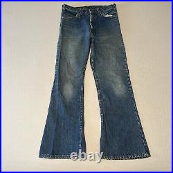 VTG Levis Jeans Mens 30x29 Bell Bottom 684 Orange Tab USA 70s Big Bell Flared