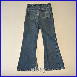 VTG Levis Jeans Mens 30x29 Bell Bottom 684 Orange Tab USA 70s Big Bell Flared