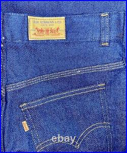 VTG NWOT Levi's Student Bell Bottom Jeans Women's 30x47 Flared Blue Denim REAR