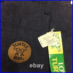 Vintage 1960s 70s Bell Bottom Denim NWT Turtle Bax Blue HTF Rare NOS Festival