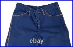 Vintage 1970's Jeans Bell Bottoms 29x31 High Waist USA Sears JR Bazaar Blue