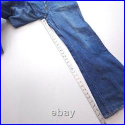 Vintage 1970s Levi's 684 Orange Tab Bell Bottom Jeans Mens 35 x 31 Measured Dark