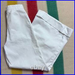 Vintage 1970s White Extra Wide Bell Bottom Jeans 70s h. I. S for Her 27x30.25