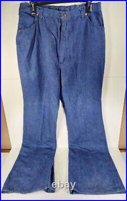 Vintage 1970s Wrangler Misses Jeans Flares Bell Bottom Size 18 High Waist NEW