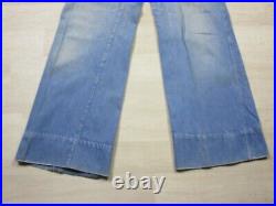 Vintage 70's Landlubber 32 x 30.5 Sanforized Bell Bottom Wide Leg Jeans Boho