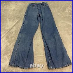Vintage 70s/60s Lerner Shop Bell Bottom Jeans High Waist Size 9/10 SEE PICS