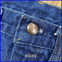 Vintage 70s 80s Bell Bottoms Men's 32x32 Blue Denim Jeans Rare Vtg