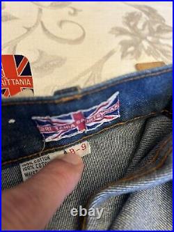 Vintage 70s Brittania Bell Bottom Flare Jeans Rare Find Brittania Tag Attached